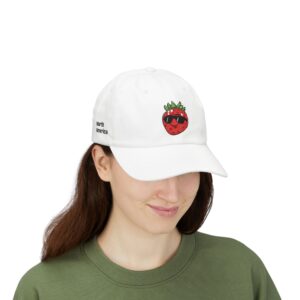 Strawberry Sunglasses Dad Cap — Tropical Cute Embroidered Baseball Hat - Image 5