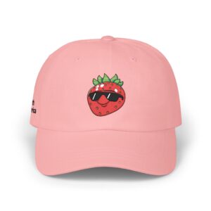 Strawberry Sunglasses Dad Cap — Tropical Cute Embroidered Baseball Hat